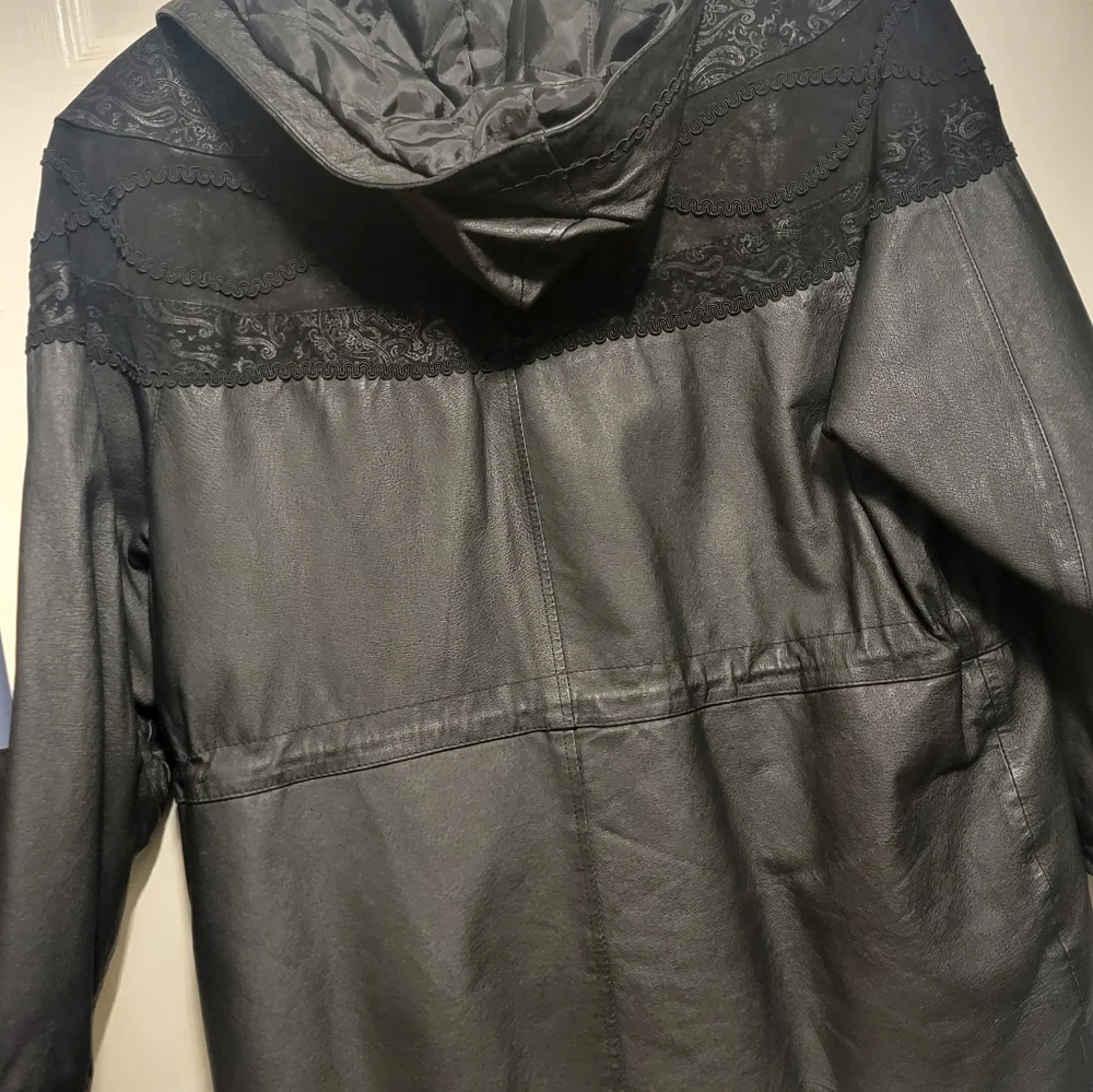 G3 Vintage Cinch Waist Leather Jacket Size M - Picture 9 of 13